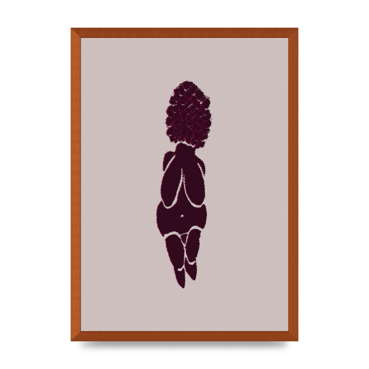 Abstract Painted Figure Wall Art - A2 framed