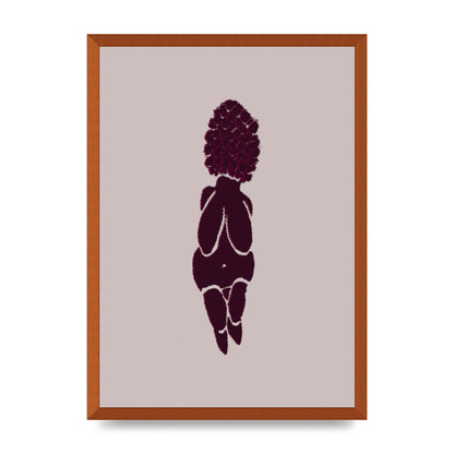 Abstract Painted Figure Wall Art - A2 framed