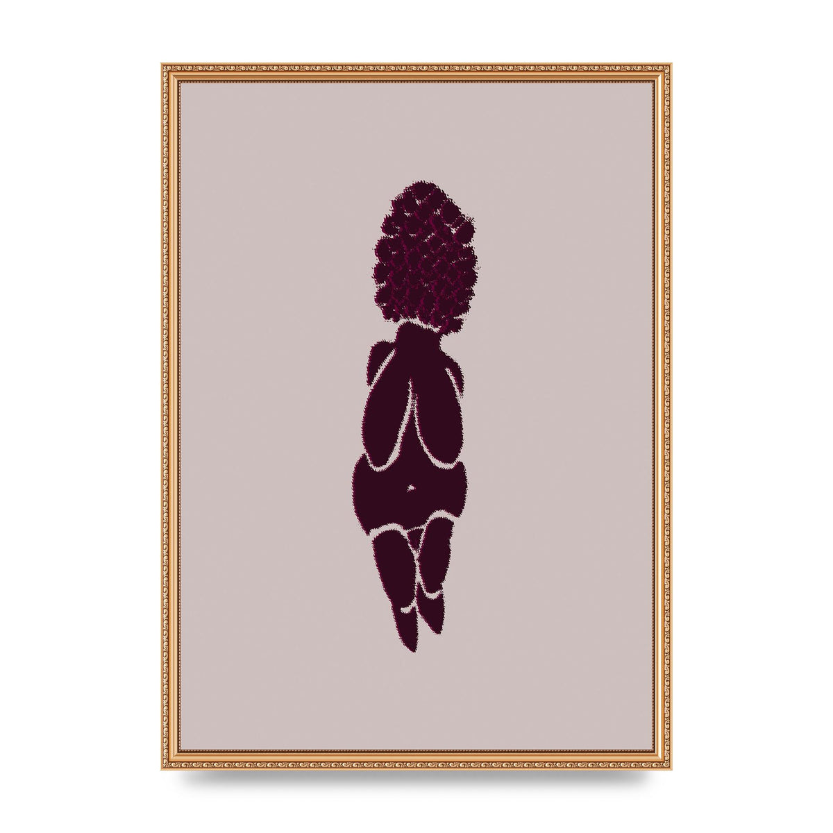 Abstract Painted Figure Wall Art - A2 framed