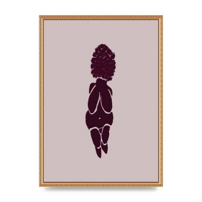 Abstract Painted Figure Wall Art - A2 framed