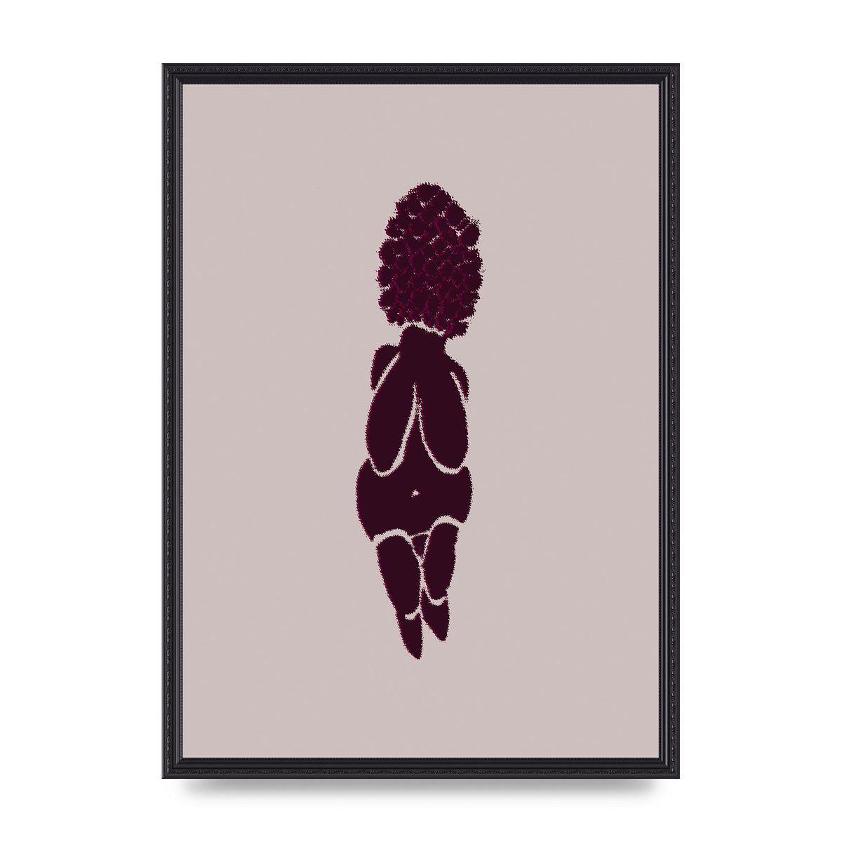 Abstract Painted Figure Wall Art - A2 framed