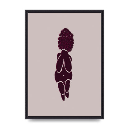 Abstract Painted Figure Wall Art - A2 framed