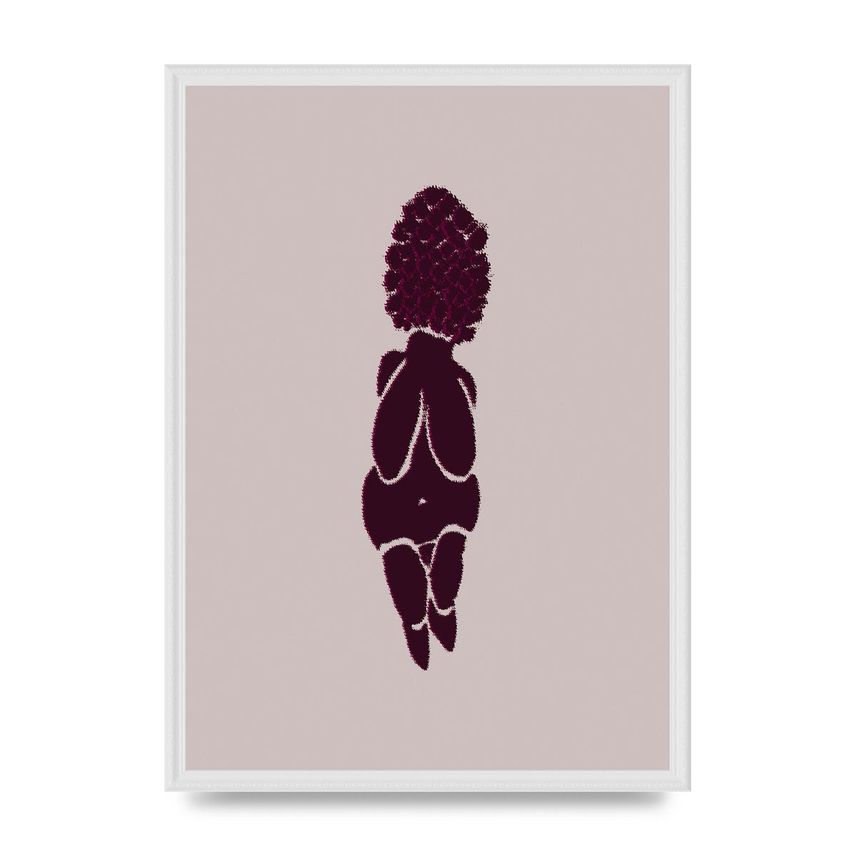 Abstract Painted Figure Wall Art - A2 framed