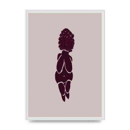 Abstract Painted Figure Wall Art - A2 framed