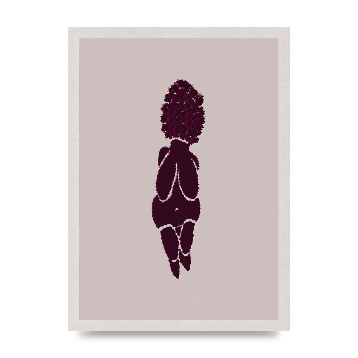 Abstract Painted Figure Wall Art - A3 framed