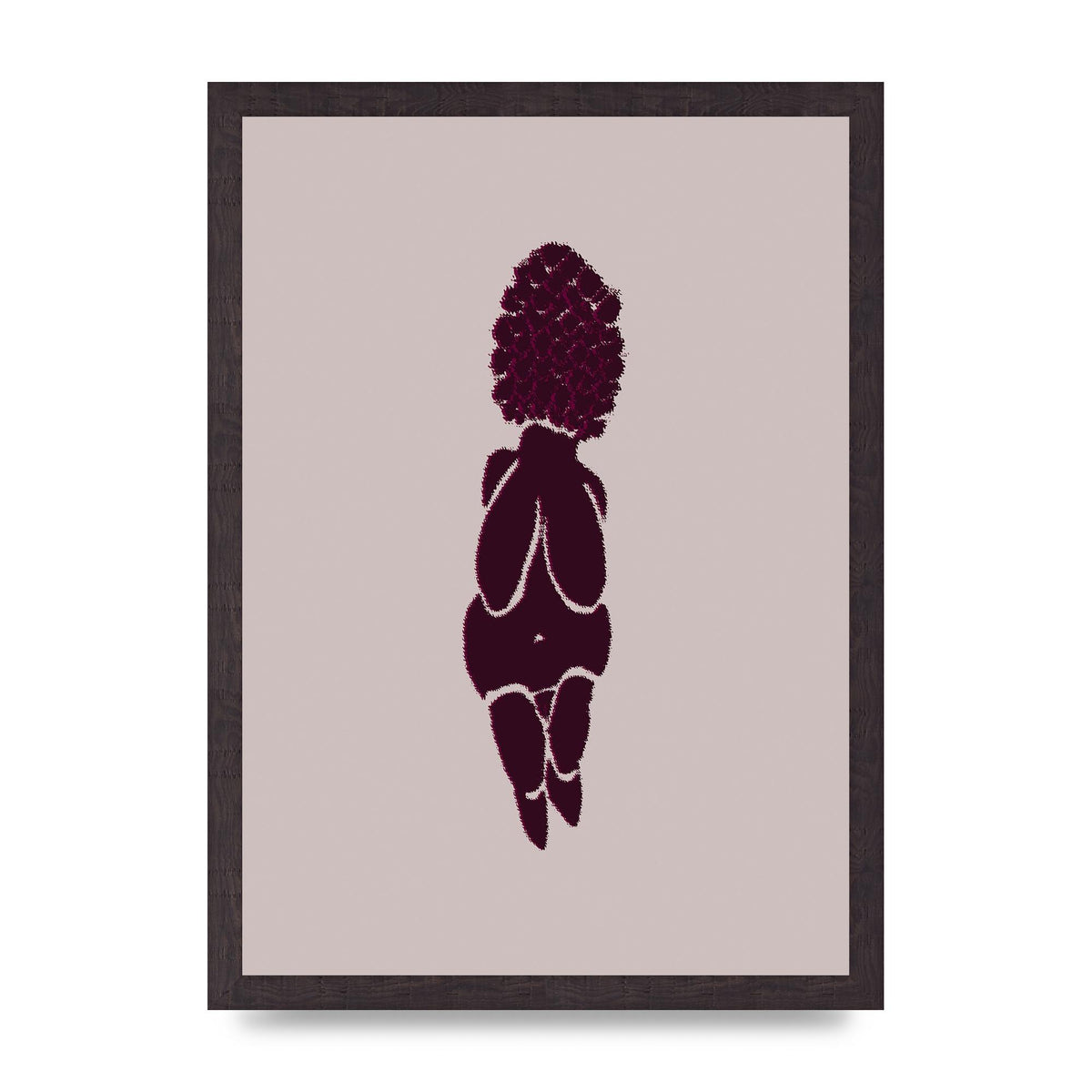 Abstract Painted Figure Wall Art - A3 framed