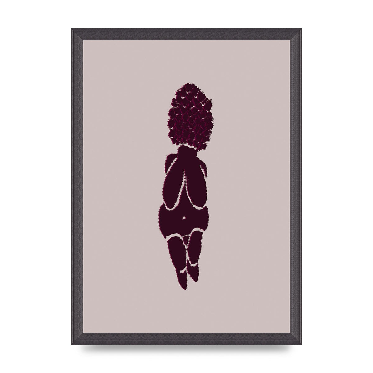 Abstract Painted Figure Wall Art - A3 framed