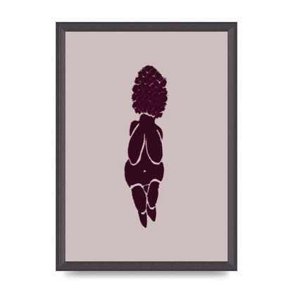 Abstract Painted Figure Wall Art - A3 framed