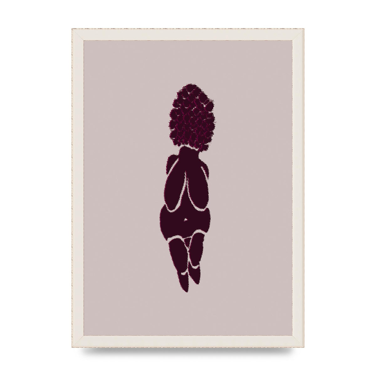 Abstract Painted Figure Wall Art - A3 framed