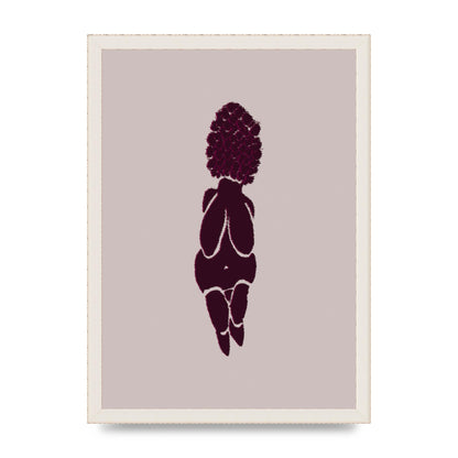 Abstract Painted Figure Wall Art - A3 framed