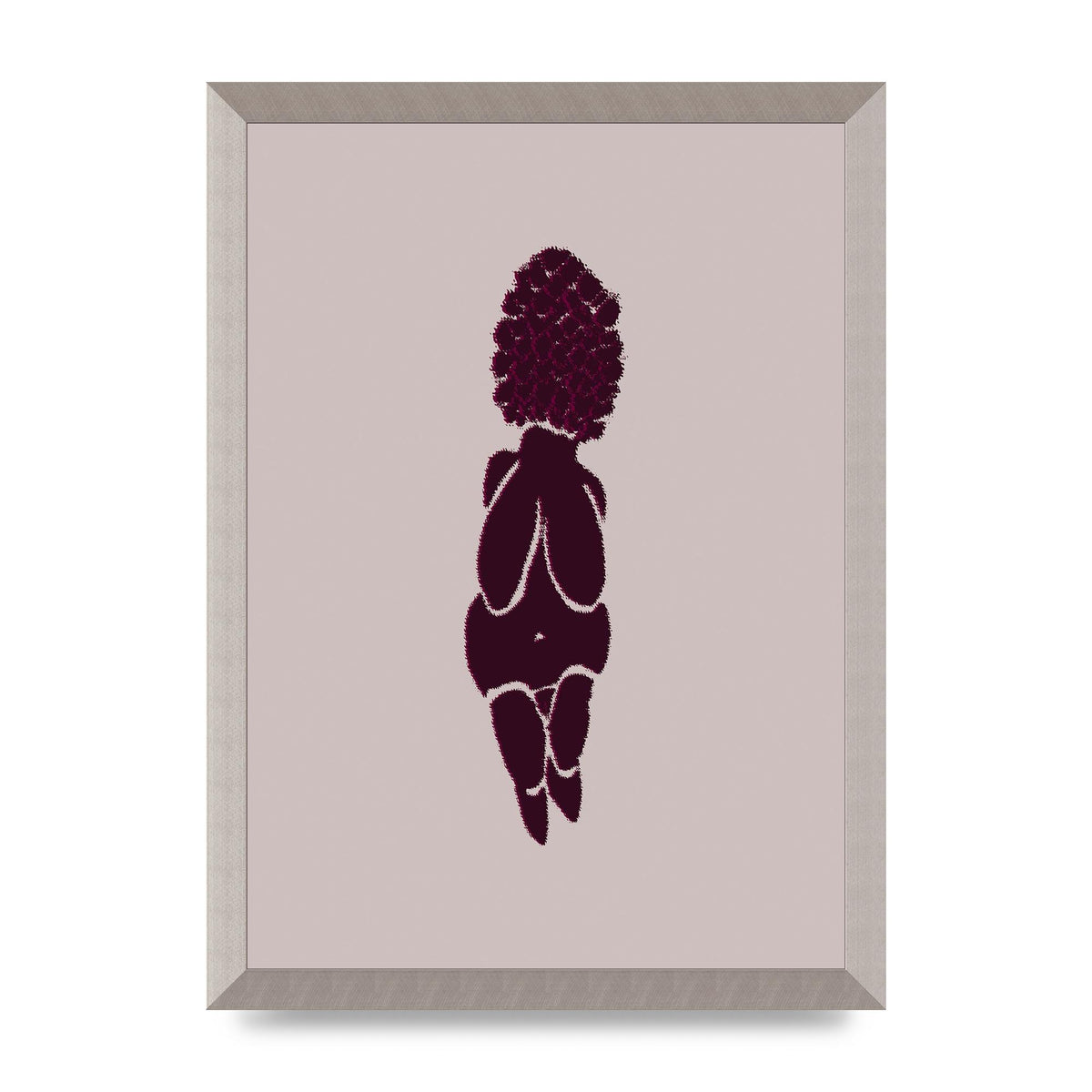 Abstract Painted Figure Wall Art - A3 framed