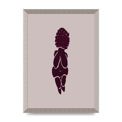 Abstract Painted Figure Wall Art - A3 framed
