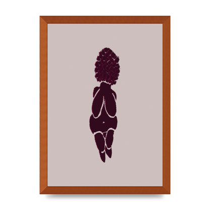 Abstract Painted Figure Wall Art - A3 framed
