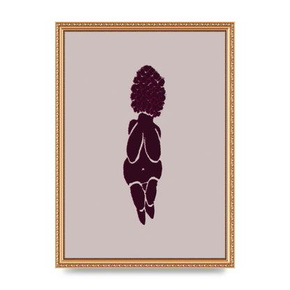 Abstract Painted Figure Wall Art - A3 framed
