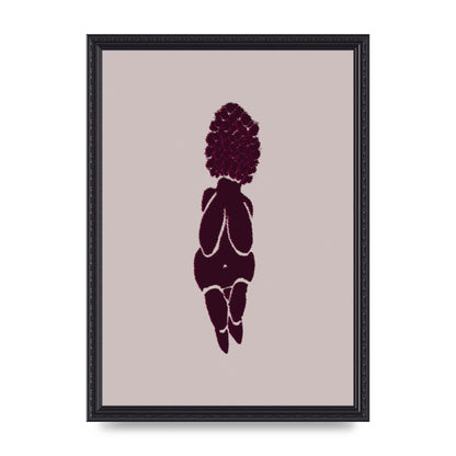 Abstract Painted Figure Wall Art - A3 framed