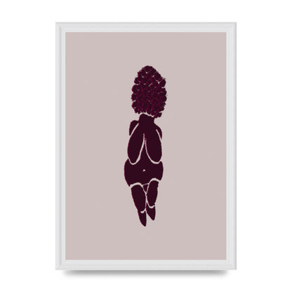 Abstract Painted Figure Wall Art - A3 framed