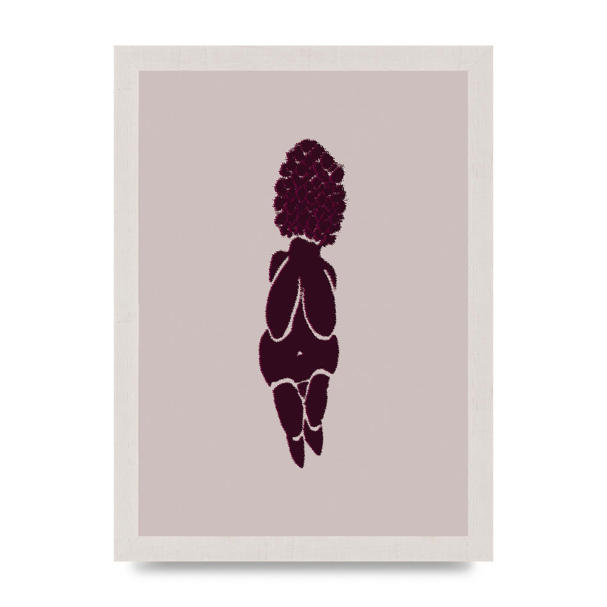 Abstract Painted Figure Wall Art - A4 framed