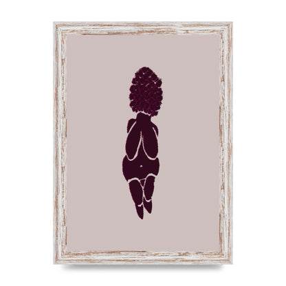 Abstract Painted Figure Wall Art - A4 framed