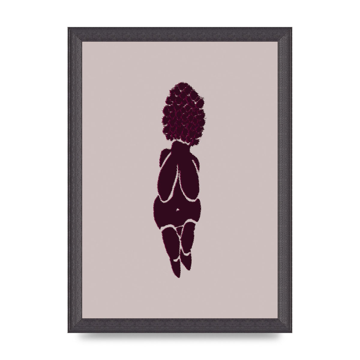Abstract Painted Figure Wall Art - A4 framed