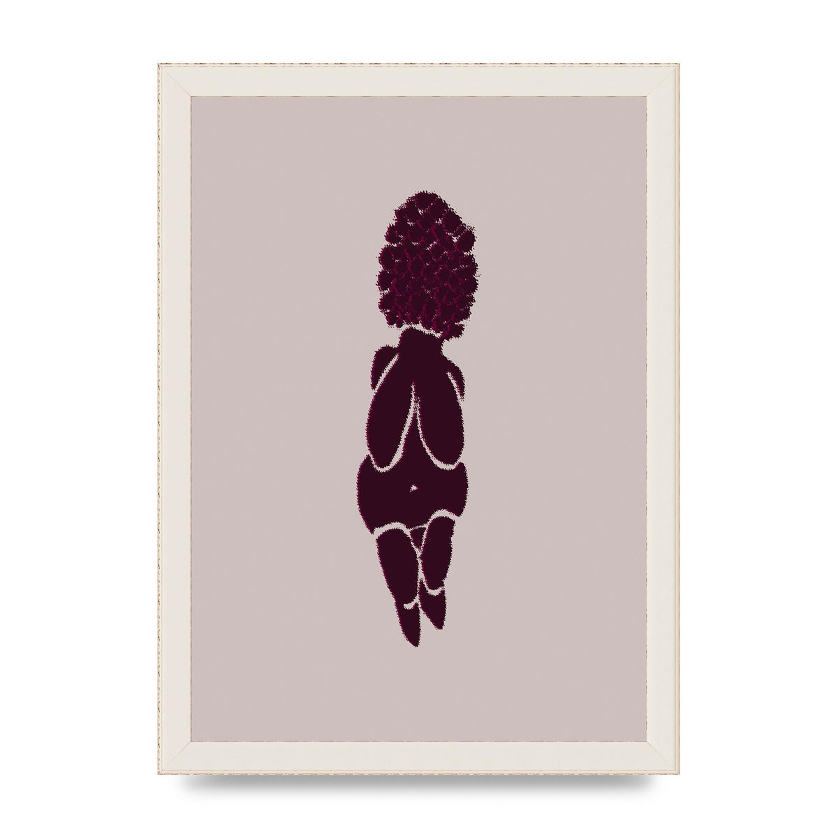 Abstract Painted Figure Wall Art - A4 framed