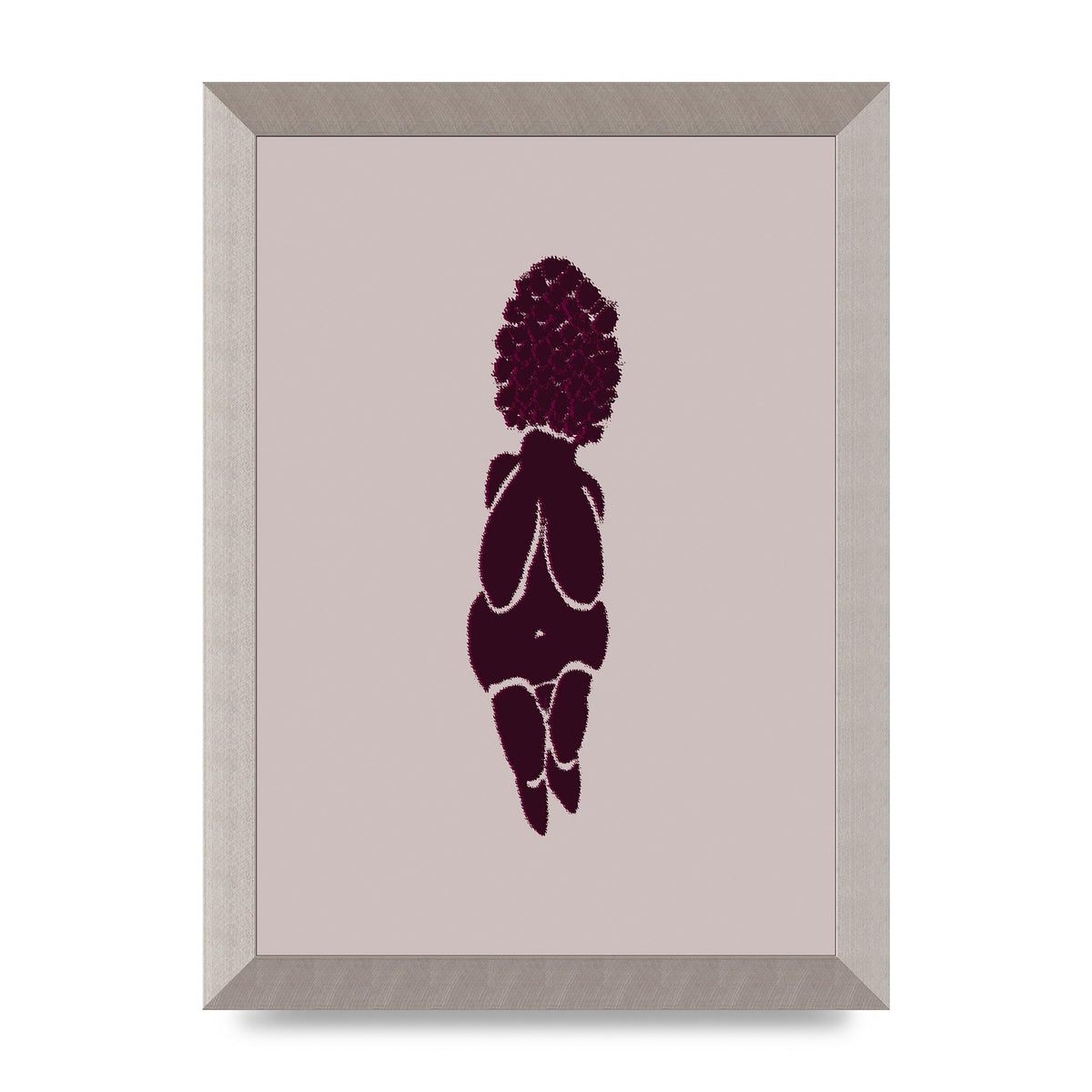 Abstract Painted Figure Wall Art - A4 framed