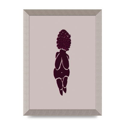 Abstract Painted Figure Wall Art - A4 framed
