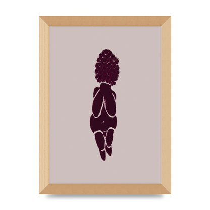 Abstract Painted Figure Wall Art - A4 framed