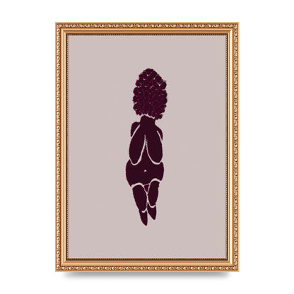 Abstract Painted Figure Wall Art - A4 framed
