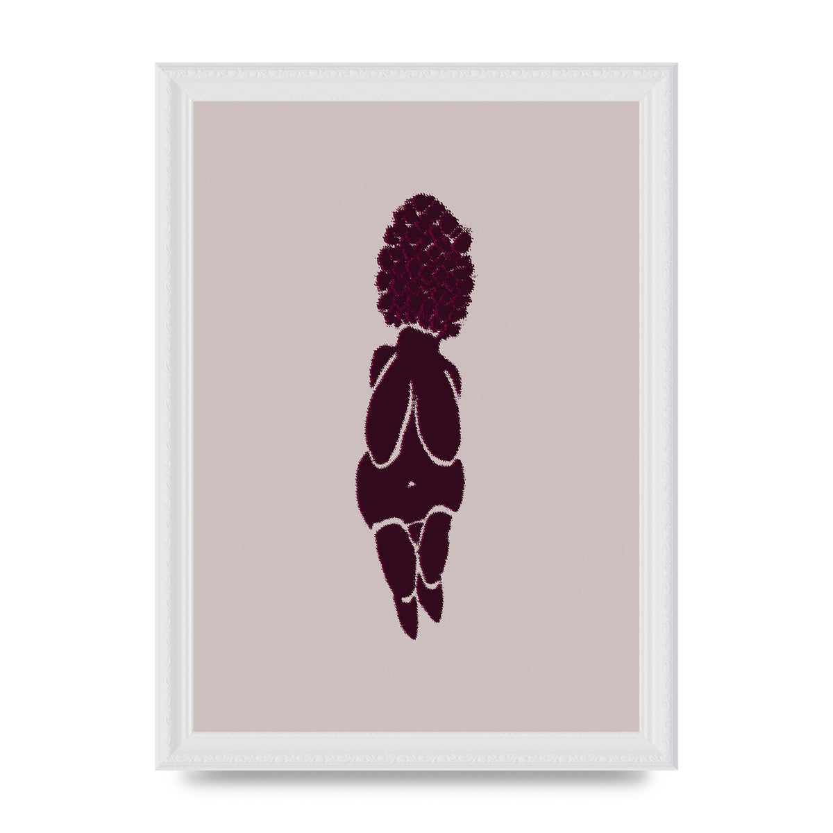 Abstract Painted Figure Wall Art - A4 framed
