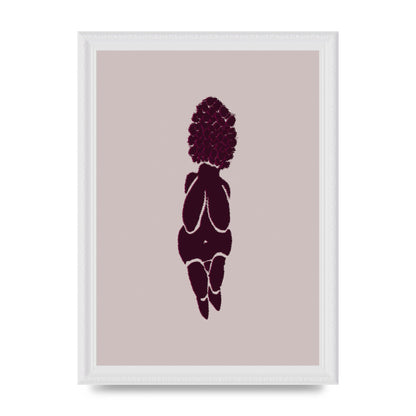 Abstract Painted Figure Wall Art - A4 framed