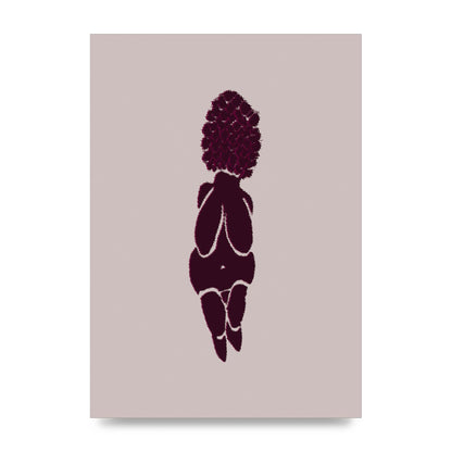 Abstract Painted Figure Wall Art - unframed print