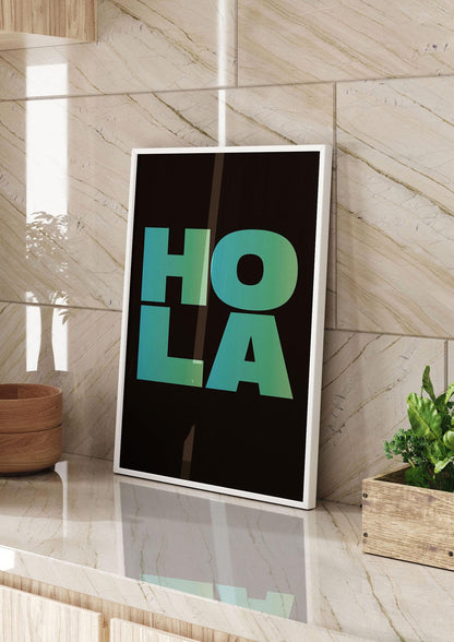 Hola Typographic Bold" Art For The Home - kitchen 2