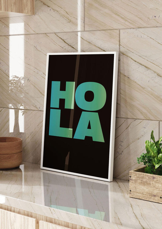 Hola Typographic Bold" Art For The Home - kitchen 2
