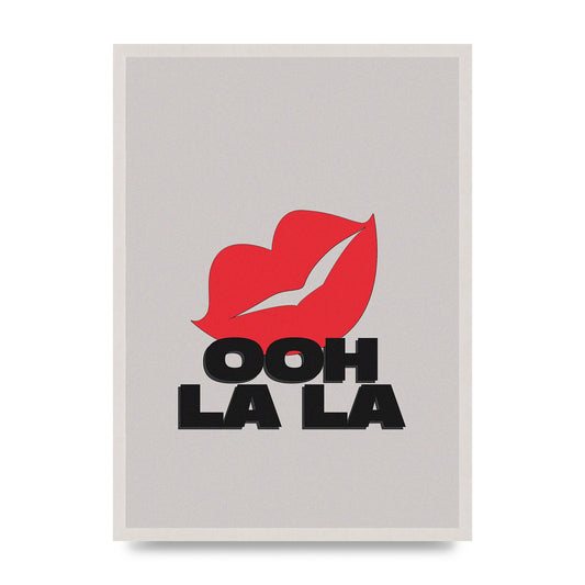 Ooh La Kiss" Printed Poster - A2 framed