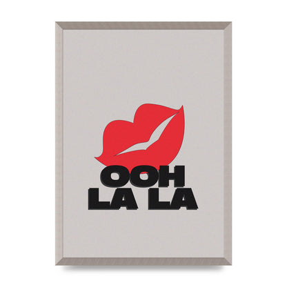 Ooh La Kiss" Printed Poster - A2 framed