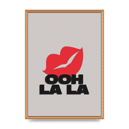 Ooh La Kiss" Printed Poster - A2 framed