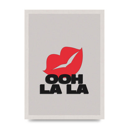 Ooh La Kiss" Printed Poster - A3 framed