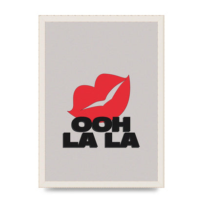 Ooh La Kiss" Printed Poster - A3 framed