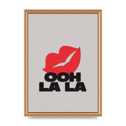 Ooh La Kiss" Printed Poster - A3 framed