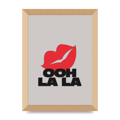 Ooh La Kiss" Printed Poster - A4 framed