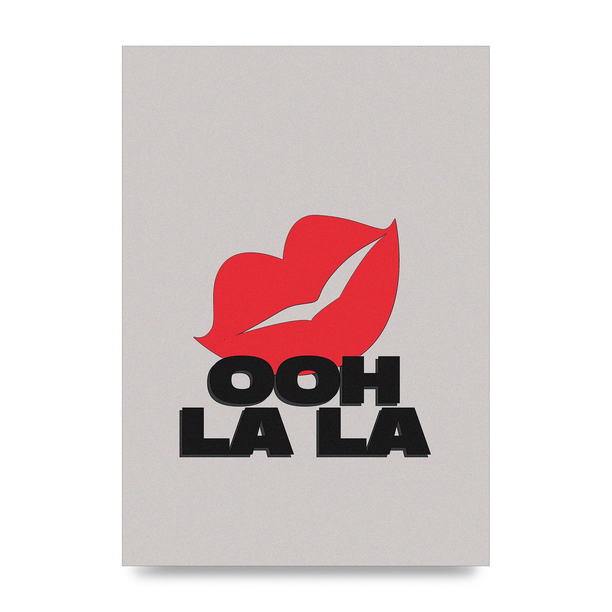 Ooh La Kiss" Printed Poster - unframed print