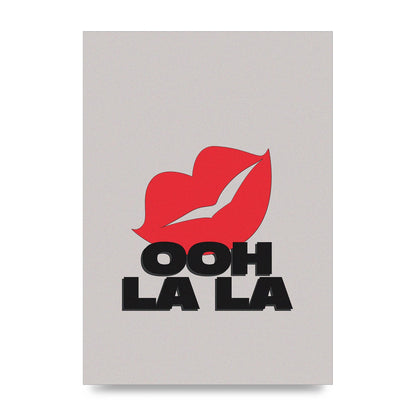 Ooh La Kiss" Printed Poster - unframed print