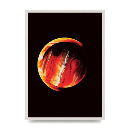 Abstract Mars Painting Wall Art - A2 framed