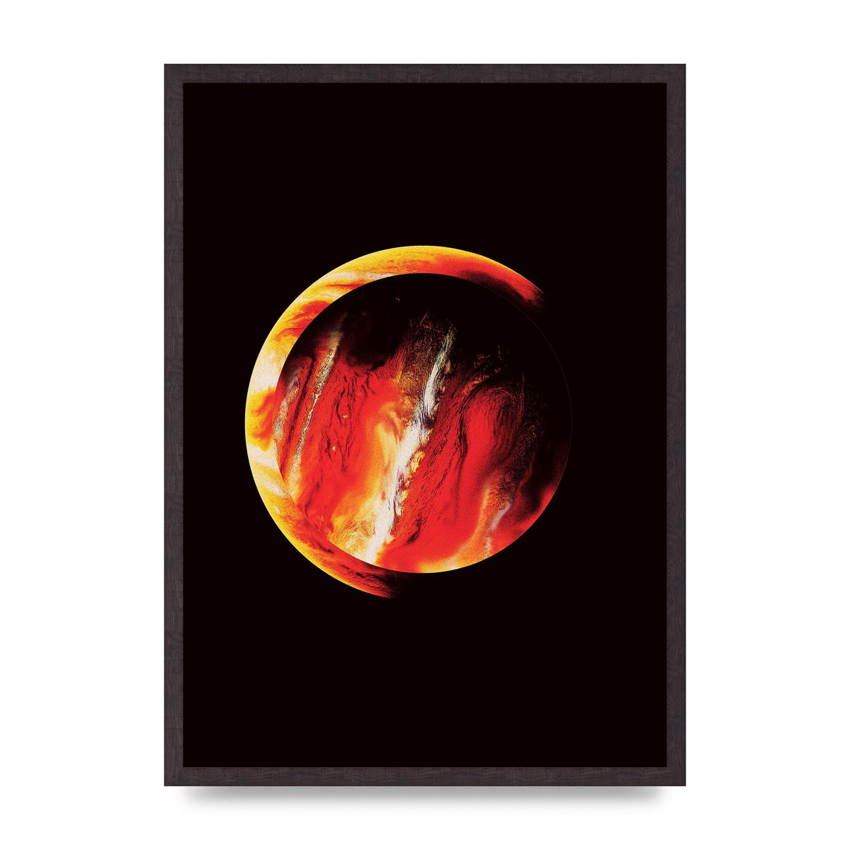 Abstract Mars Painting Wall Art - A2 framed