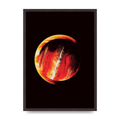 Abstract Mars Painting Wall Art - A2 framed