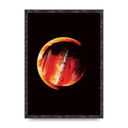Abstract Mars Painting Wall Art - A2 framed