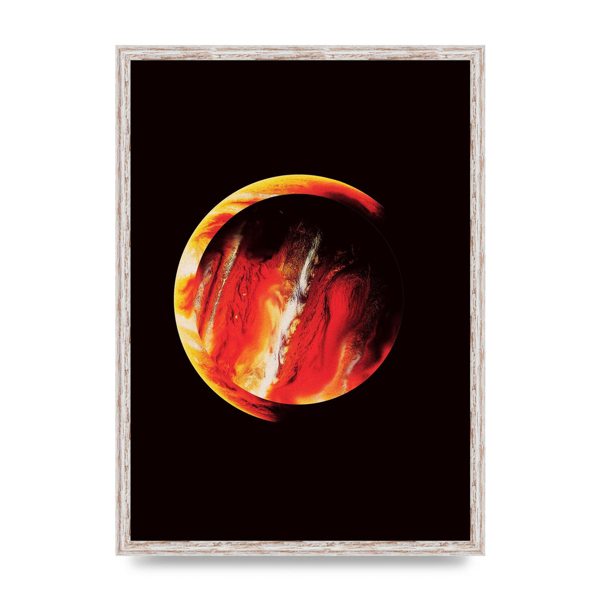 Abstract Mars Painting Wall Art - A2 framed