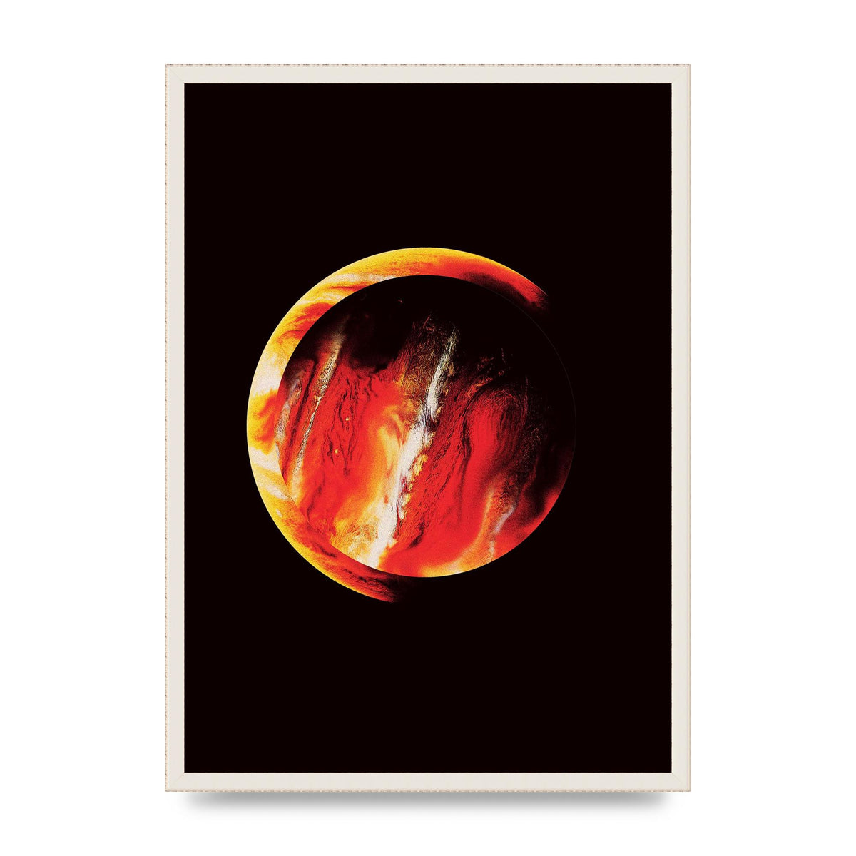 Abstract Mars Painting Wall Art - A2 framed