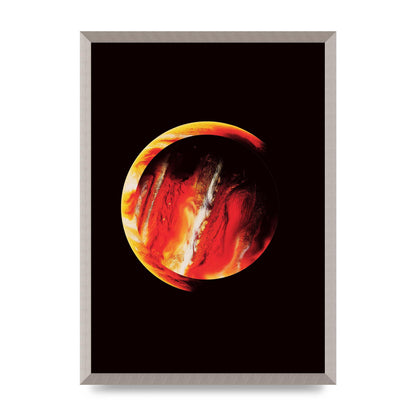 Abstract Mars Painting Wall Art - A2 framed