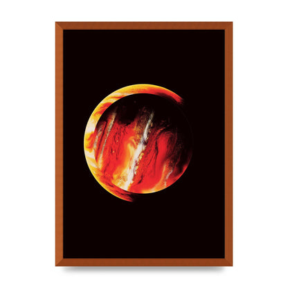 Abstract Mars Painting Wall Art - A2 framed